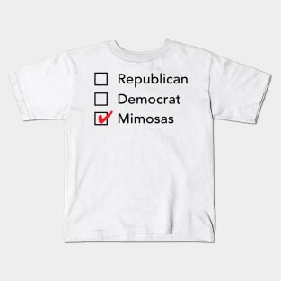 Republican Democrat Mimosas Kids T-Shirt